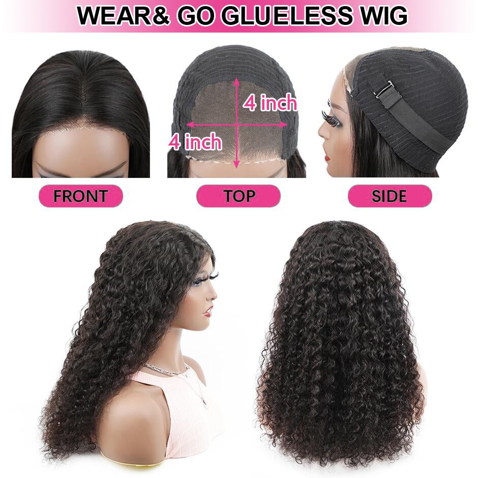 Easy Wear Glueless Water Wave Wig – Natural Look - HalleBeauty